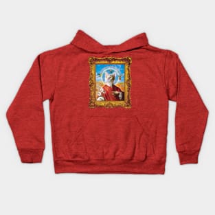 San Salvador of the Rooftops - Renaissance Painting of a Saint Kids Hoodie